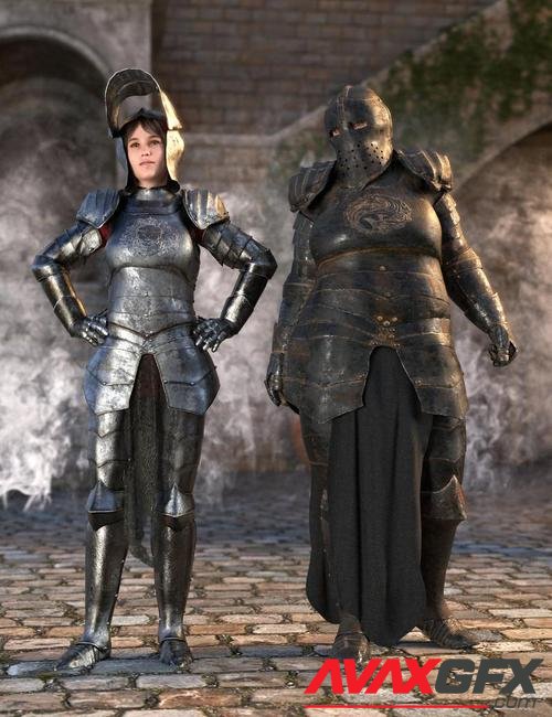 dForce Morphing Fantasy Armor for Genesis 8 Female(s)