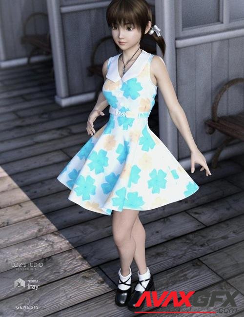 dForce Fresh Summer Outfit for Genesis8 Female(s)