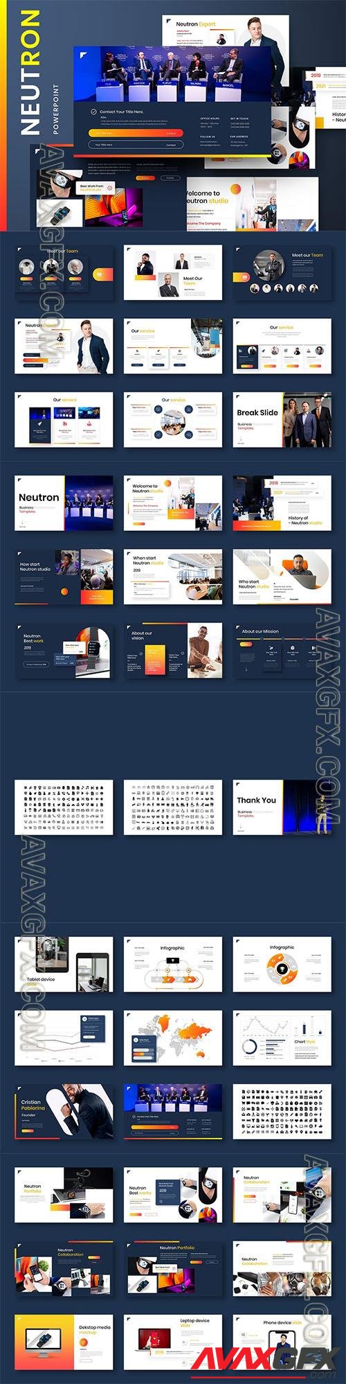 Neutron – Business Powerpoint, Keynote and Google Slides Template