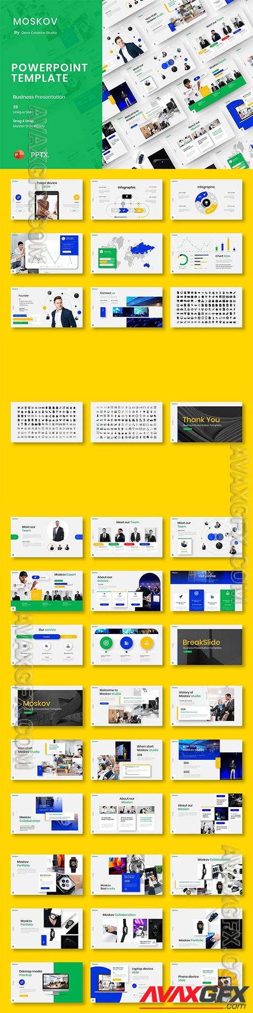 Moskov – Business Powerpoint, Keynote and Google Slides Template