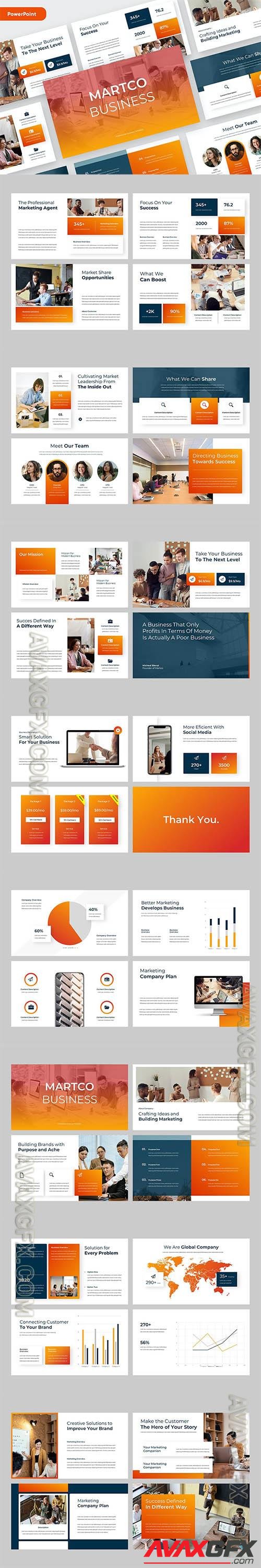 MARTCO - Business Corporate Powerpoint, Keynote and Google Slides Template