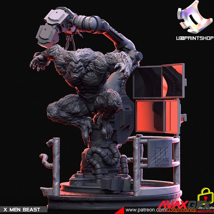 The Beast from X-men 3D Printable STL