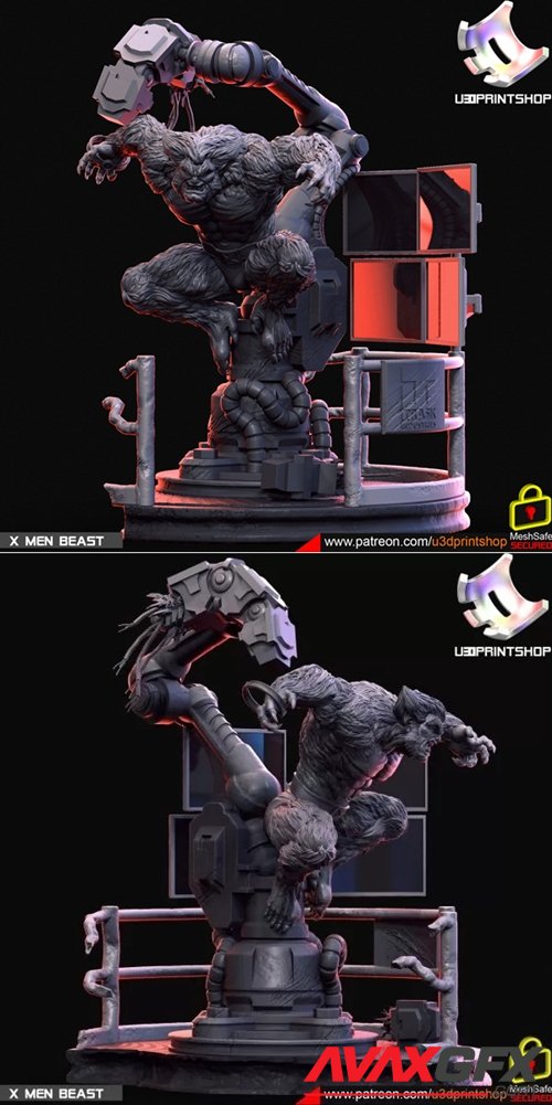 The Beast from X-men – 3D Printable STL