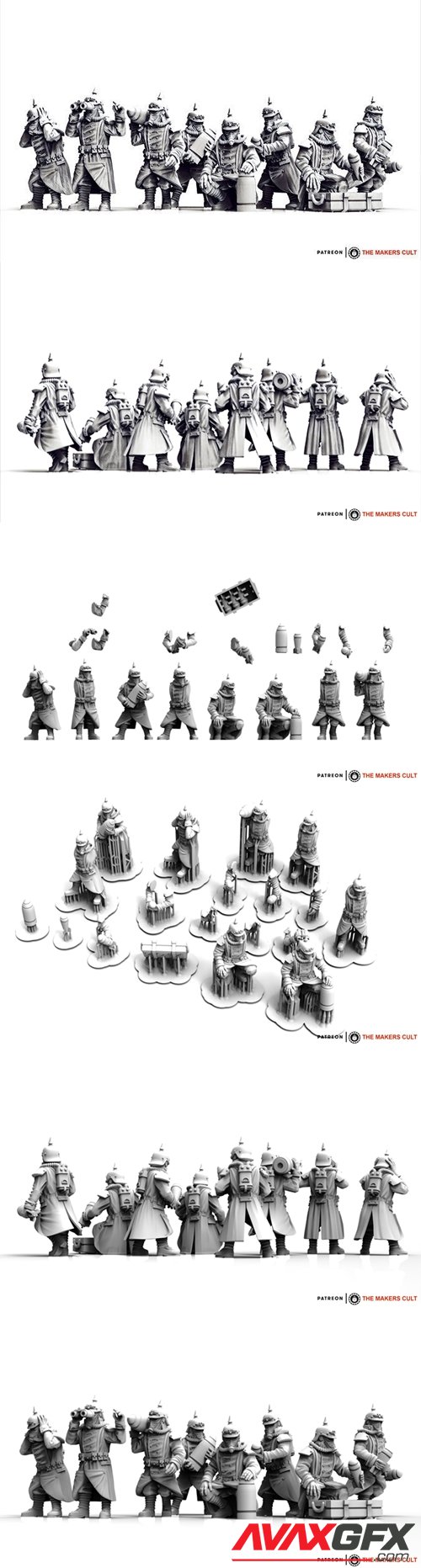 Valour Korps - Light Artillery Crew – 3D Printable STL