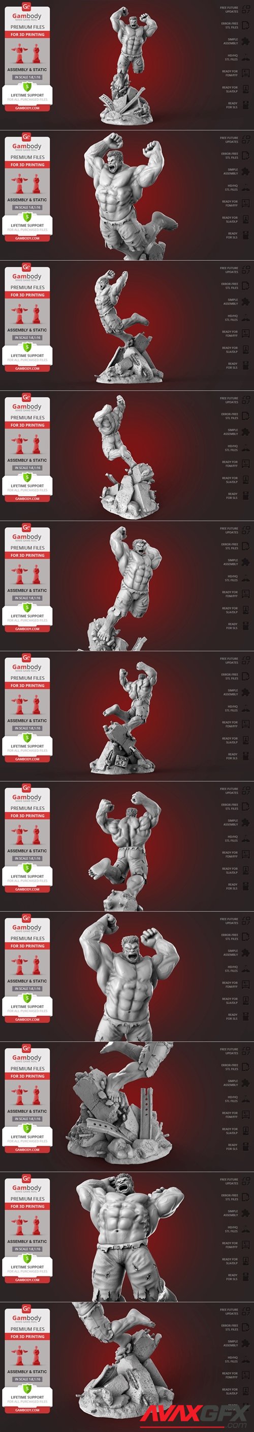 Red Hulk – 3D Printable STL