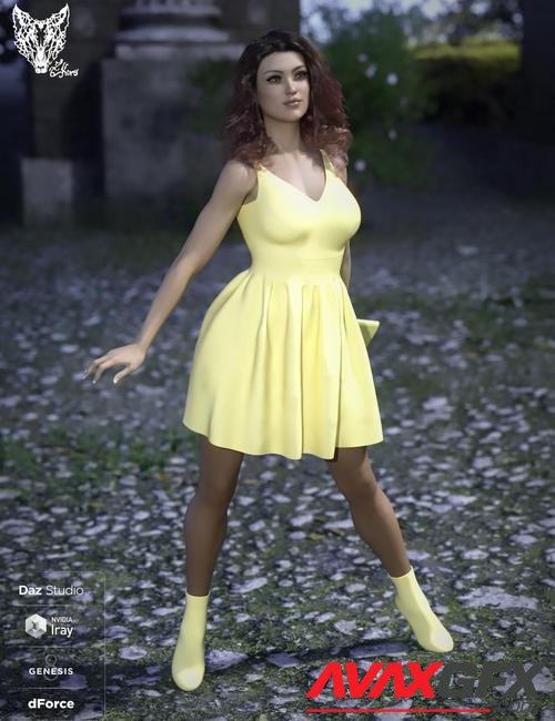 dForce Inocencia Dress Outfit for Genesis 8 Female(s)