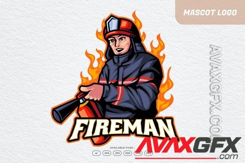Fireman Logo design templates