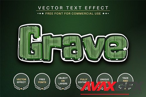 Grave - Editable Text Effect - 6497053