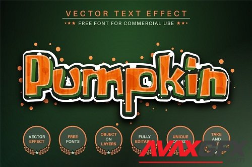 Pumpkin - Editable Text Effect - 6497871