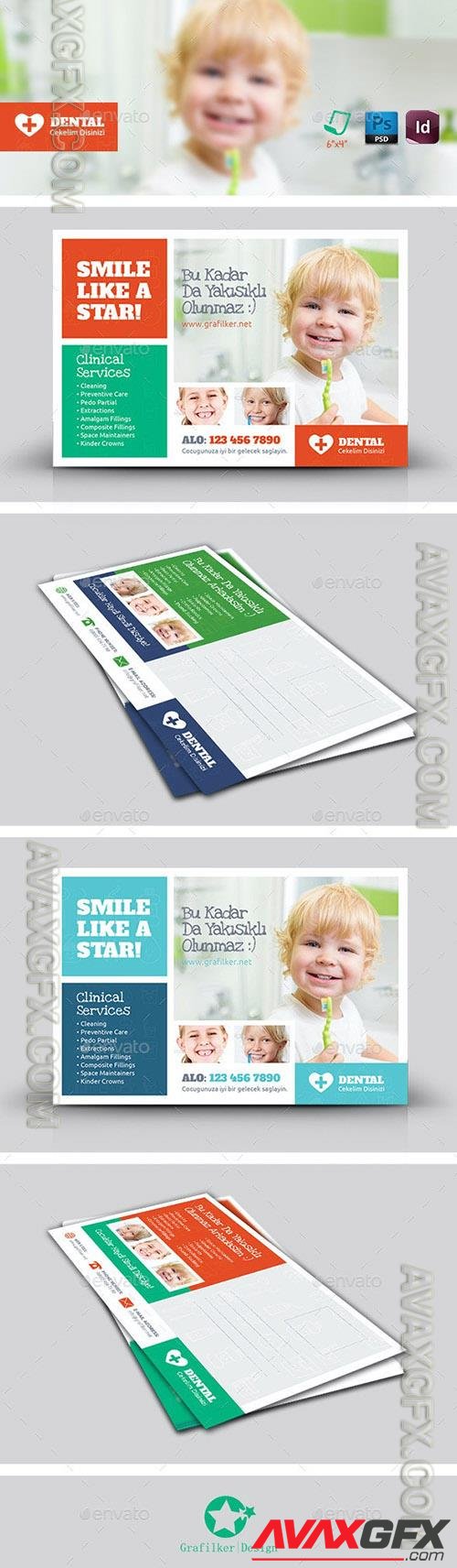 Kids Dental Postcard Templates 8987810