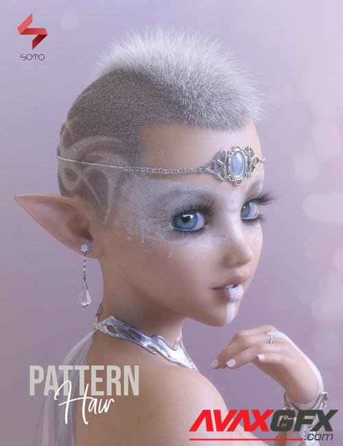 Pattern Hair for Genesis 3 and 8