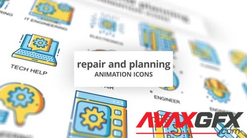 MotionArray – Repair & Planning - Animation Icons 968997