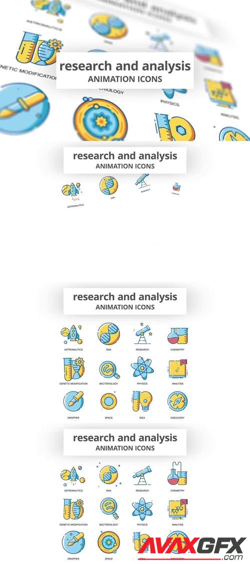 MotionArray – Research & Analysis - Animation Icons 969001