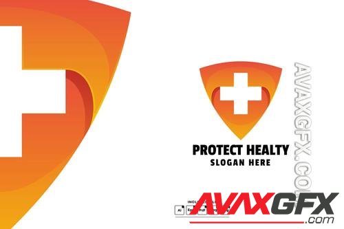 Protect Healthy Gradient Colorful Logo Template