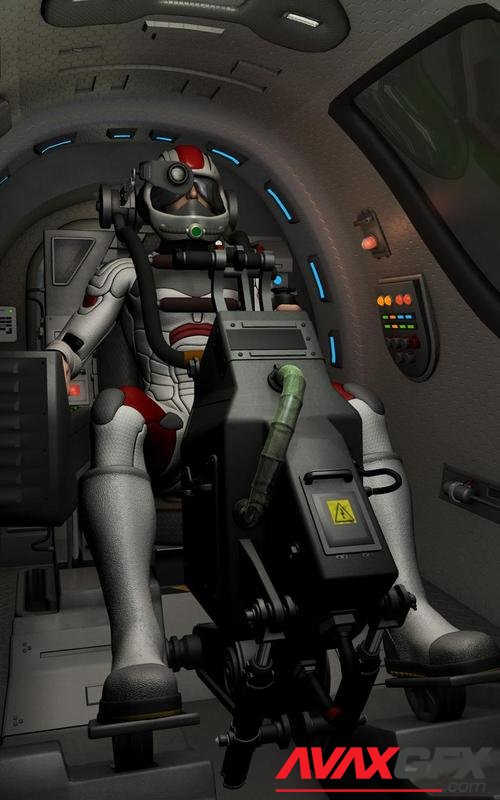 Scifi Fighter Craft Cockpit