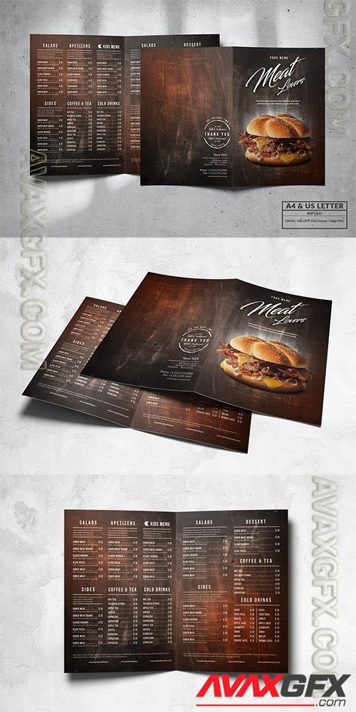 Food Menu Design - Bifold A4 & US Letter ZNTYEJ6