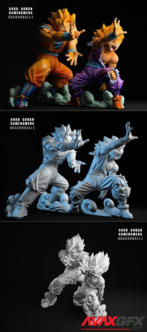 Goku Gohan Kameha – 3D Printable STL