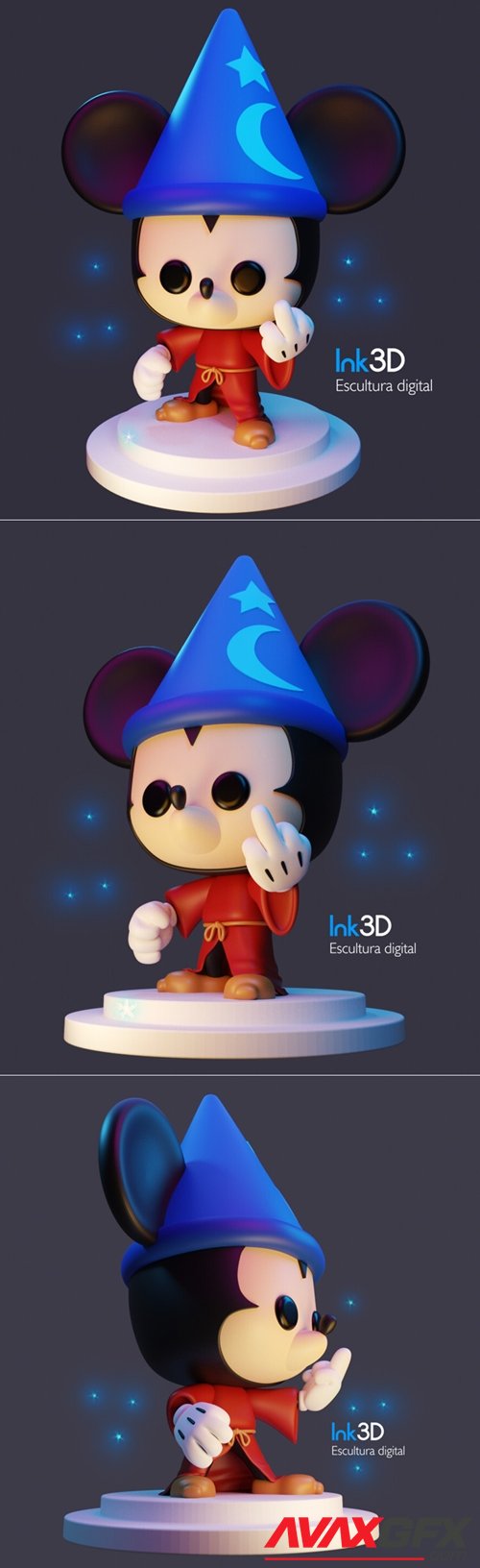 Mickey Mouse Badass – 3D Printable STL
