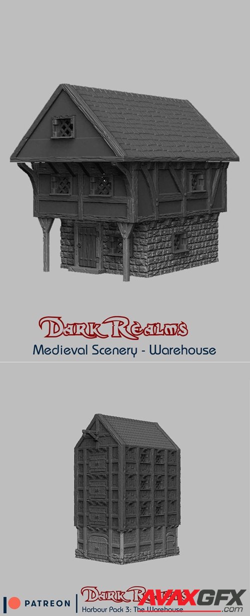 BREE casas medievales dark realms – 3D Printable STL