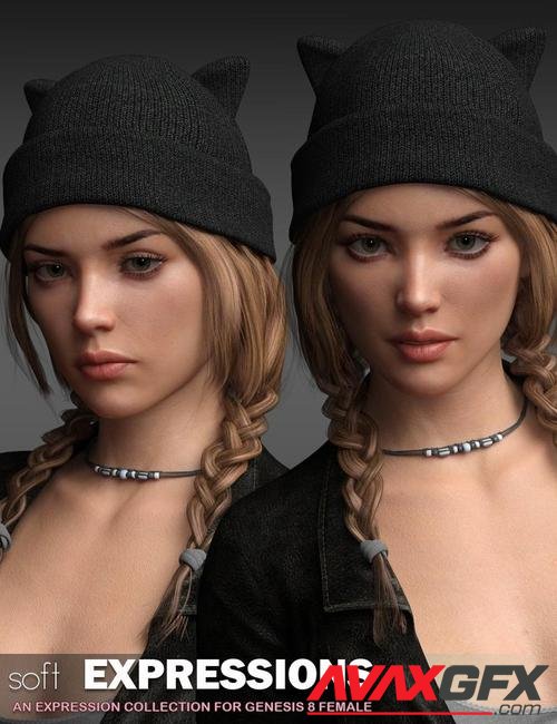 P3D Soft Expressions for Genesis 8 Female(s)
