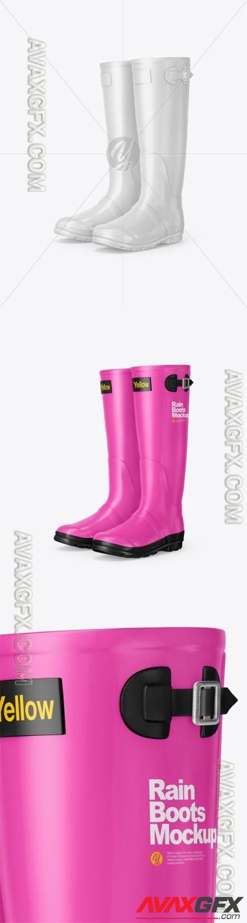 Matte Rain Boots Mockup 87871