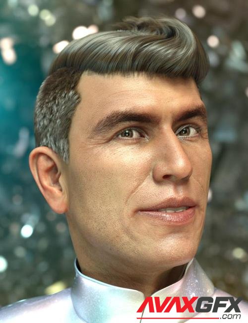 Wave Hair for Genesis 8 and Genesis 3 Male(s)