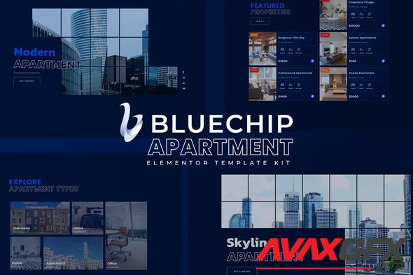 ThemeForest - Bluechip v1.0.0 - Apartment & Property Elementor Template Kit - 33786479
