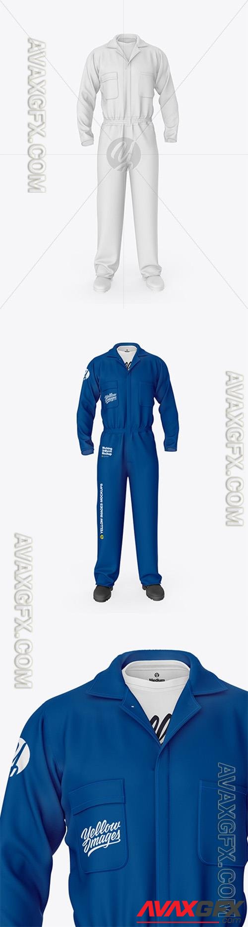 Worker Uniform (Coveralls) – Front View 89390