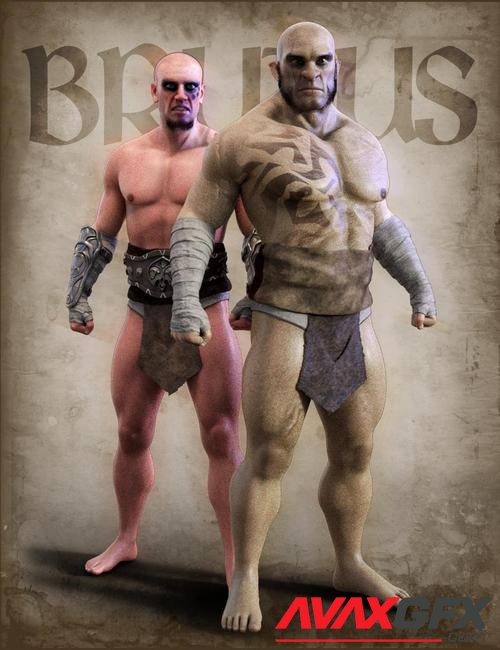 Brutus Orc & Human For Genesis 8 Male