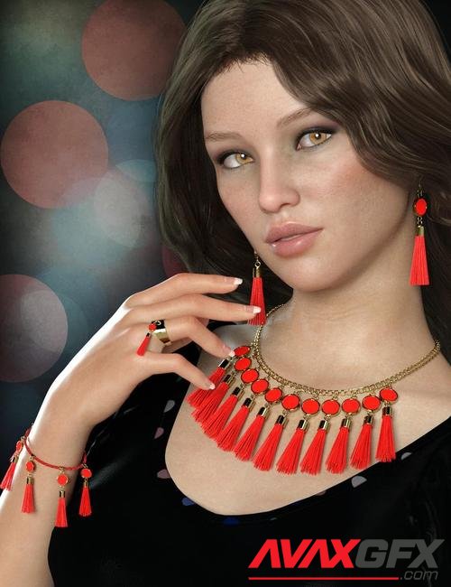 Tassel Jewelry Mega Pack for Genesis 8 Female(s)