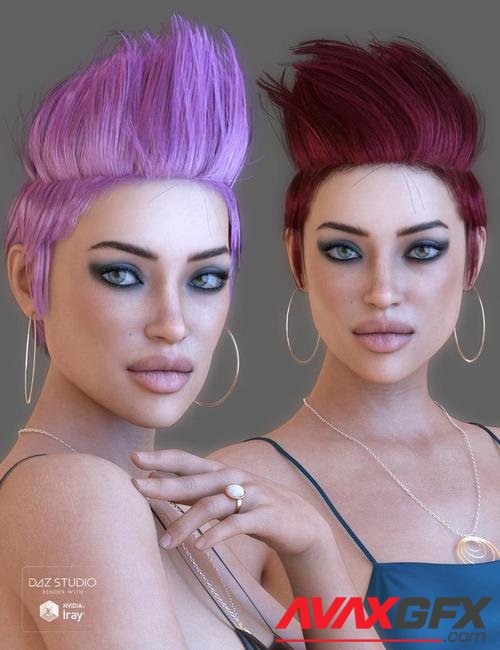 Parece Hair for Genesis 3 and 8 Female(s)