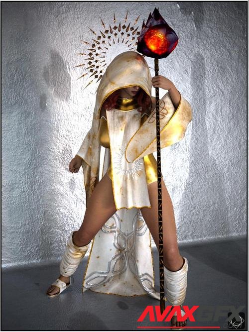 dforce Priestess of the Sun for Genesis 8 Females