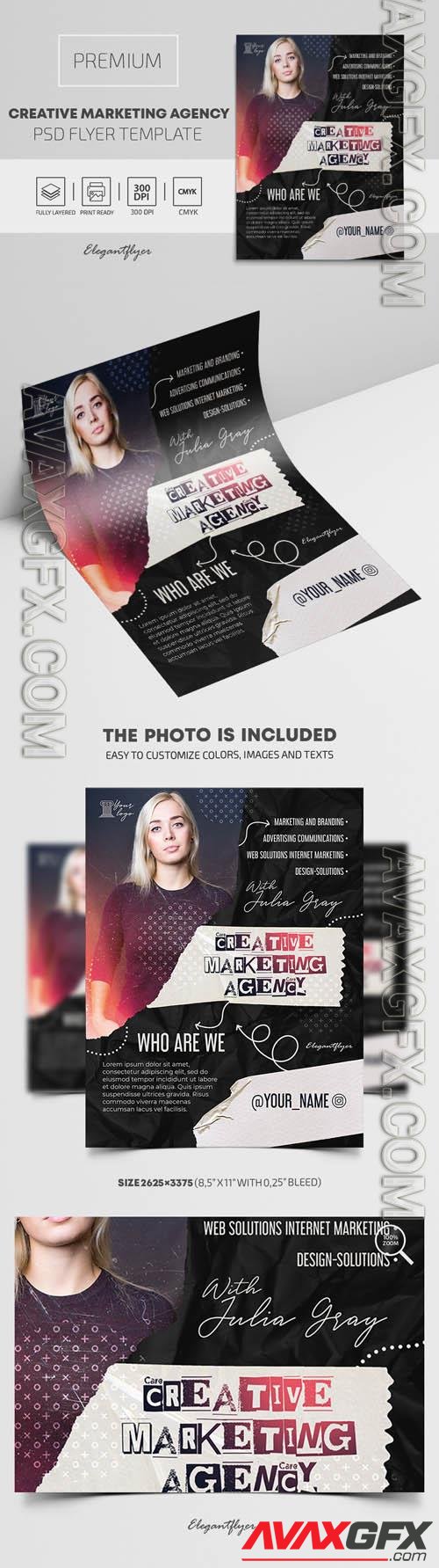 Creative Marketing Agency Premium PSD Flyer Template