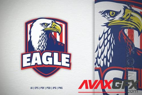 Bald Eagle Shield Logo Template
