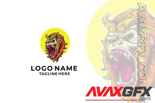 Monkey King Logo Design Vector