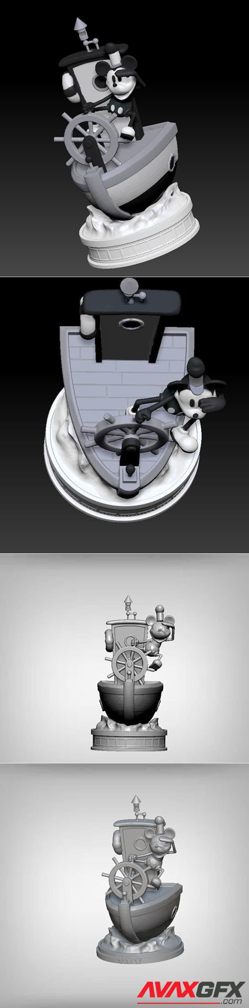Mickey Mouse - Steamboat Willie – 3D Printable STL