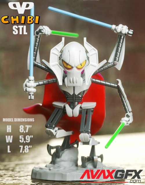 General Grievous Chibi – 3D Printable STL