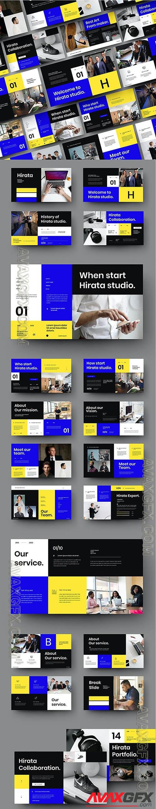 Hirata - Business Powerpoint, Keynote and Google Slides Template