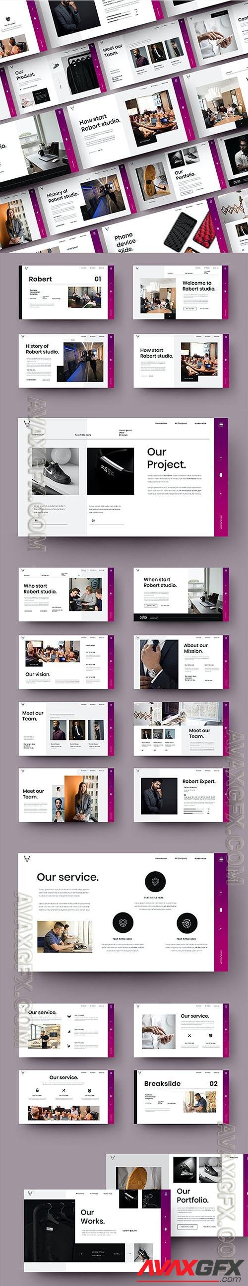 Robert - Business Powerpoint, Keynote and Google Slides Template
