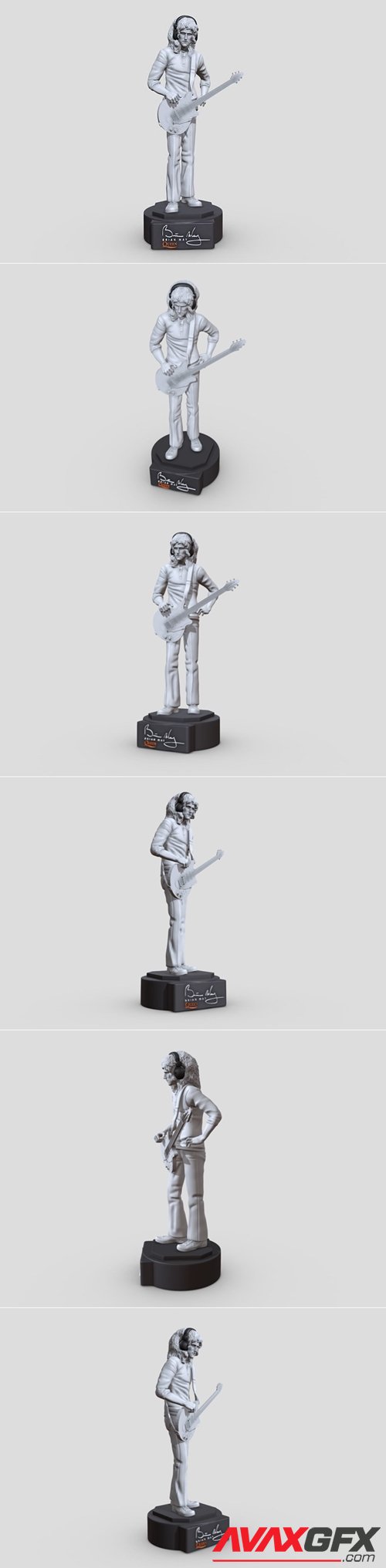 Brian May - Queen – 3D Printable STL