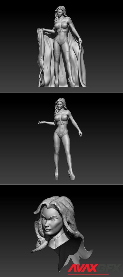 Emma Frost Hellfire Club – 3D Printable STL