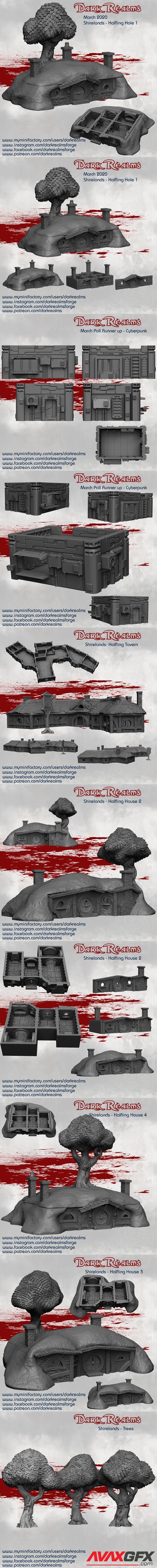 Halfling Shirelands – 3D Printable STL