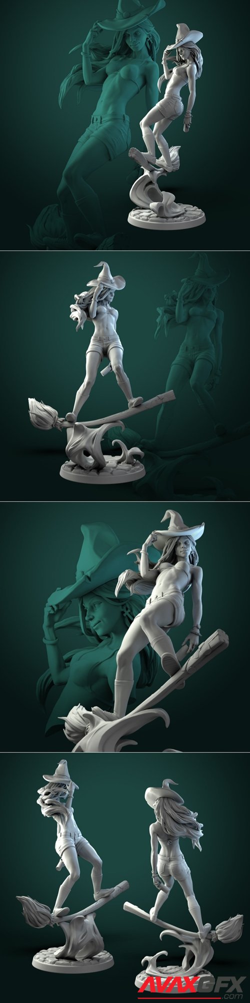 Anita the Young Witch – 3D Printable STL