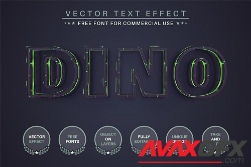 Dino - Editable Text Effect - 6508391