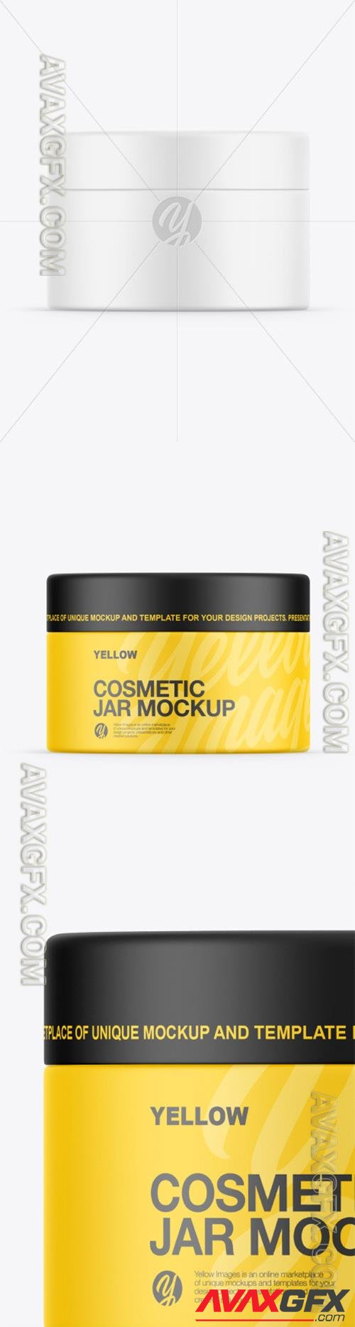 Matte Cosmetic Jar Mockup 86910 TIF