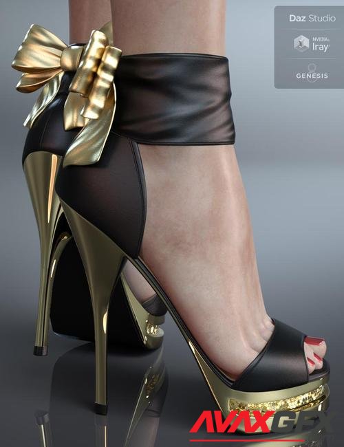 Party Shoes for Genesis 8 Female(s)