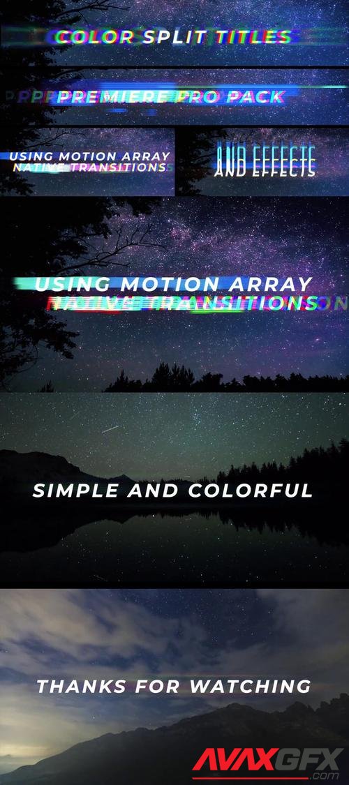 MotionArray – Color Split Titles 316034