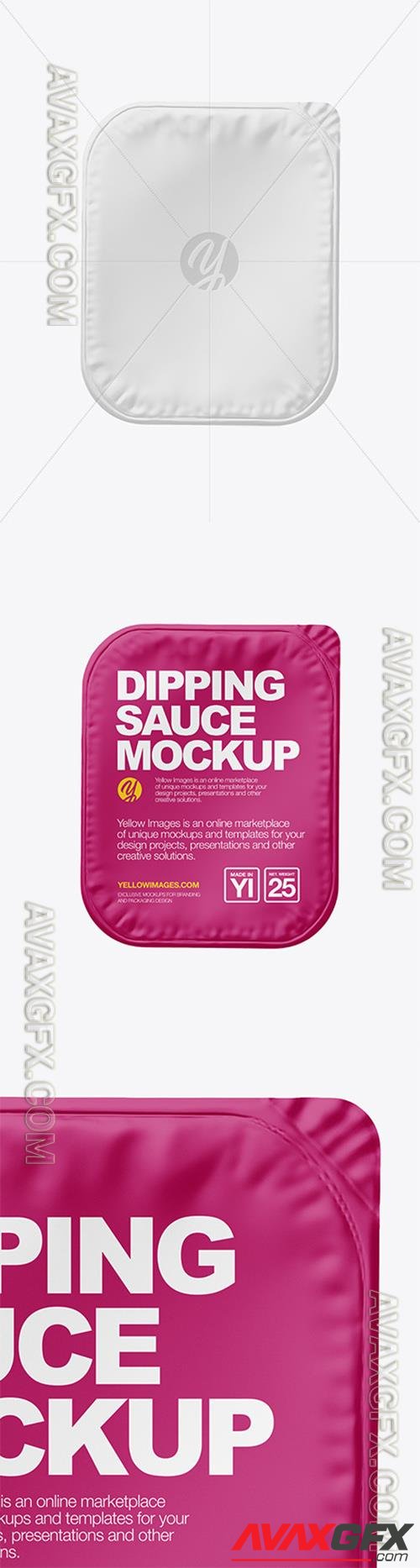 Dipping Sauce w/ Matte Lid Mockup 88004 TIF