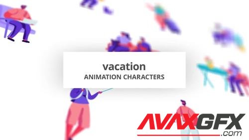 MotionArray – Vacation - Character Set 985077