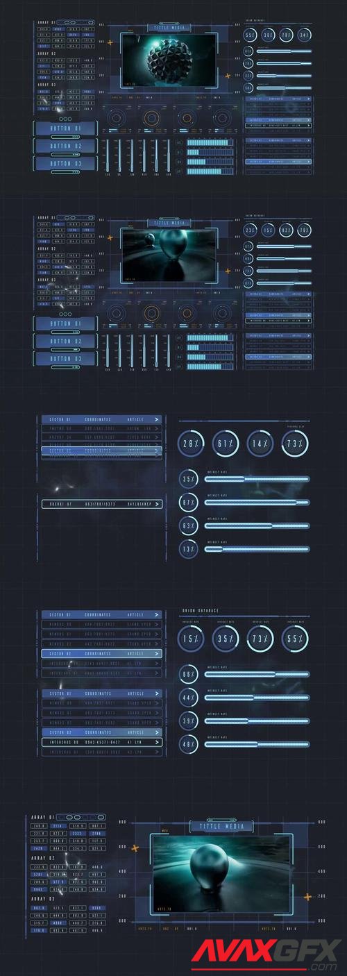 MotionArray – Sci-Fi HUD UI Elements 986860